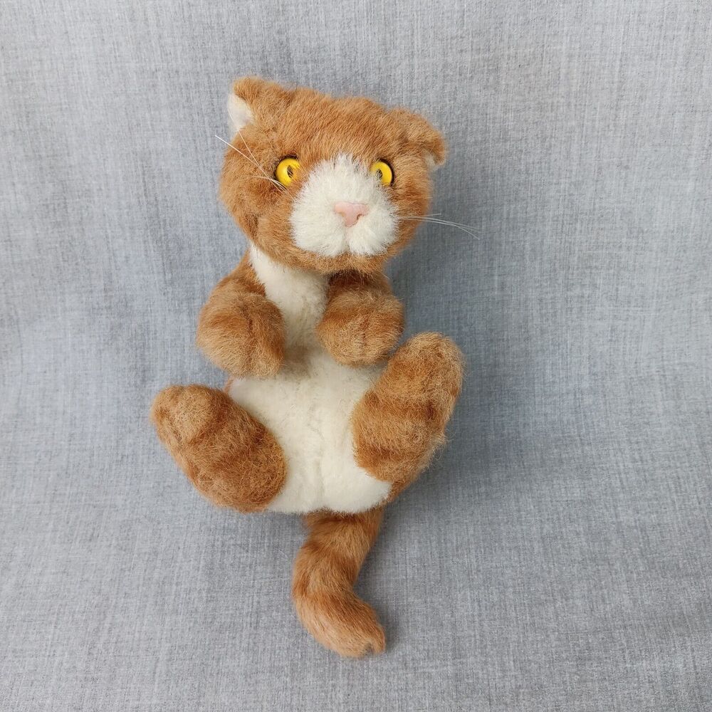 Applause Avanti Orange Striped Tabby Cat Plush Baby Replacement Kitten 1987 VTG